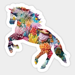 Coral Reef Horse Sticker